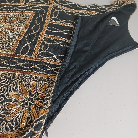 Uniq Sense Fringe Bead Sequin Flapper Dress - Picture 7 of 16